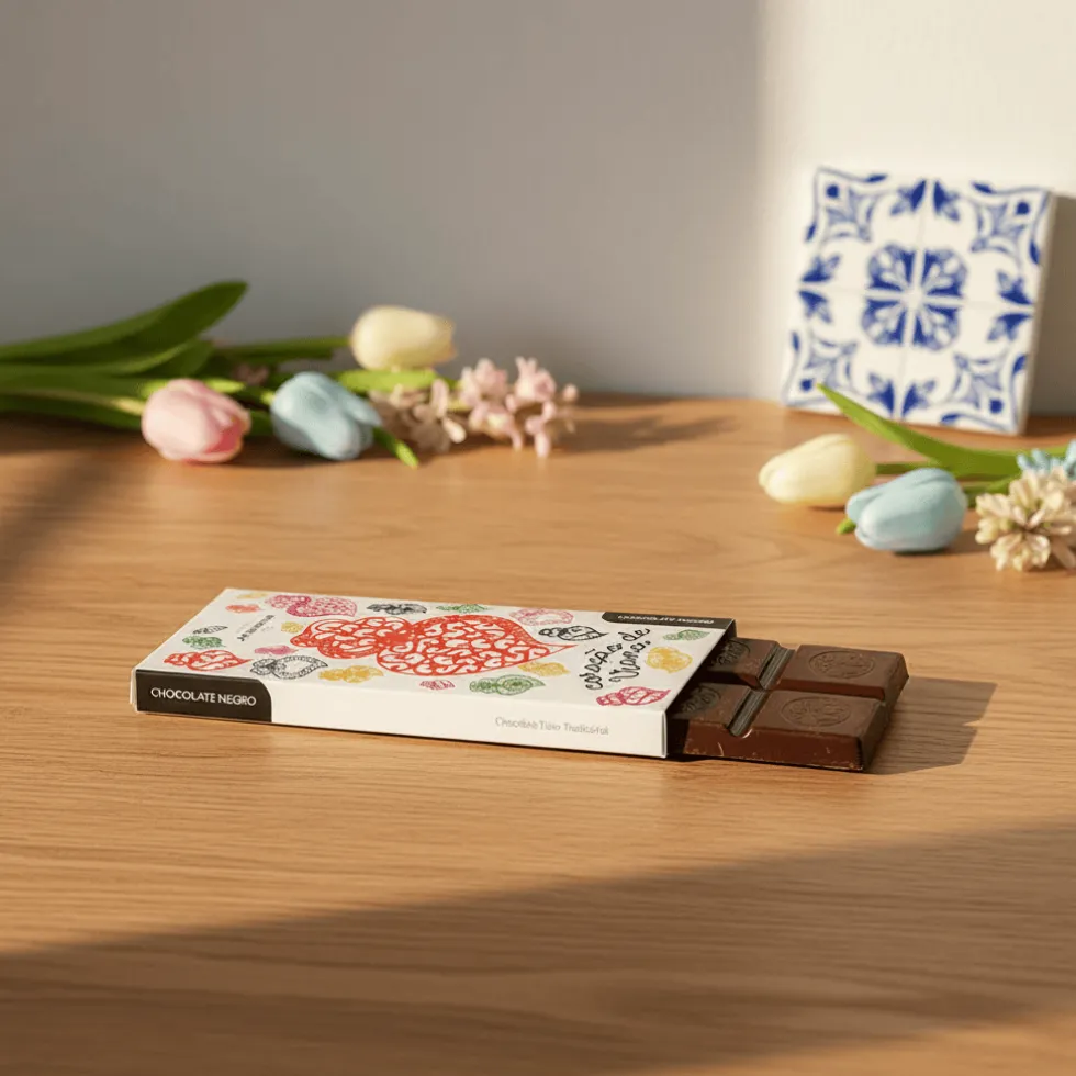 Tablette de chocolat "Coração de Viana"