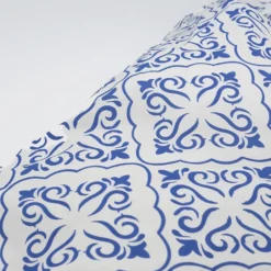 Taie d'oreiller "Azulejos" - Bleu & Blanc