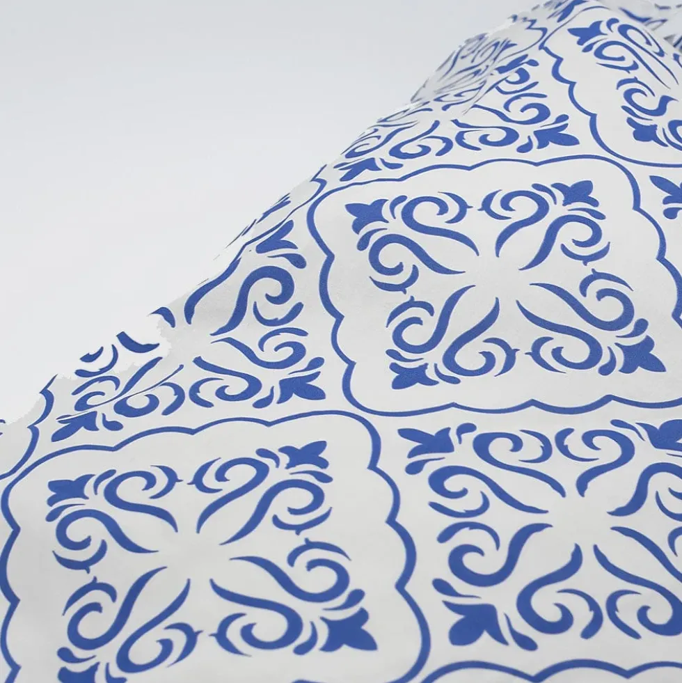 Taie d'oreiller "Azulejos" - Bleu & Blanc