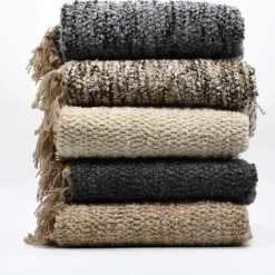 Tapis Artisanal - Beige moucheté
