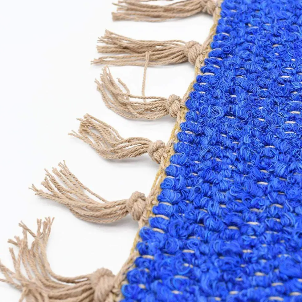 Tapis Artisanal - Bleu dur