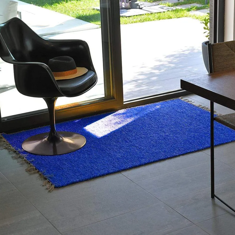 Tapis Artisanal - Bleu dur