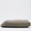 Tapis artisanal en sisal et coton 160x95 - Gris clair