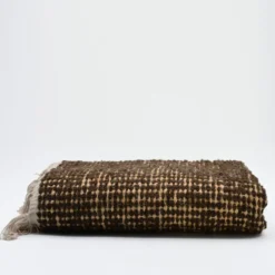 Tapis artisanal en sisal et coton 160x95 - Marron