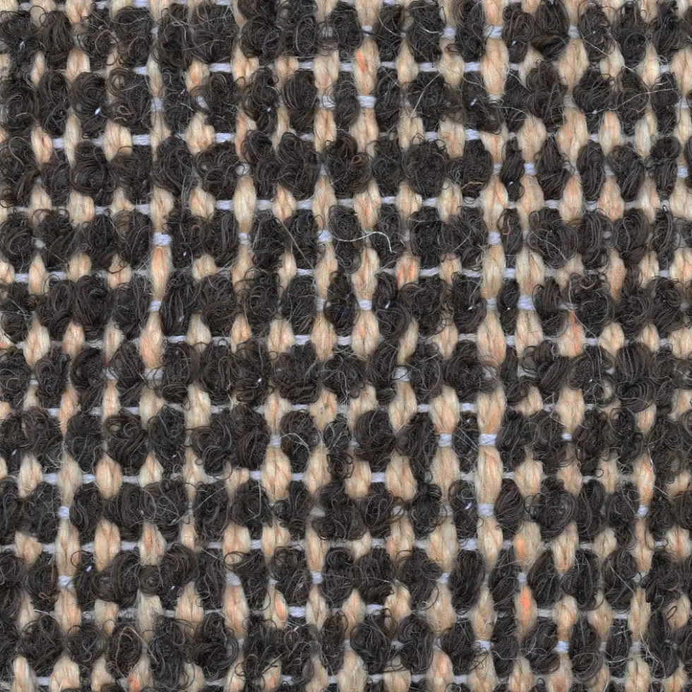 Tapis artisanal en sisal et coton 160x95 - Marron