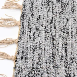 Tapis Artisanal - Gris moucheté