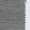 Tapis artisanal rayé Noir & Blanc 200x140