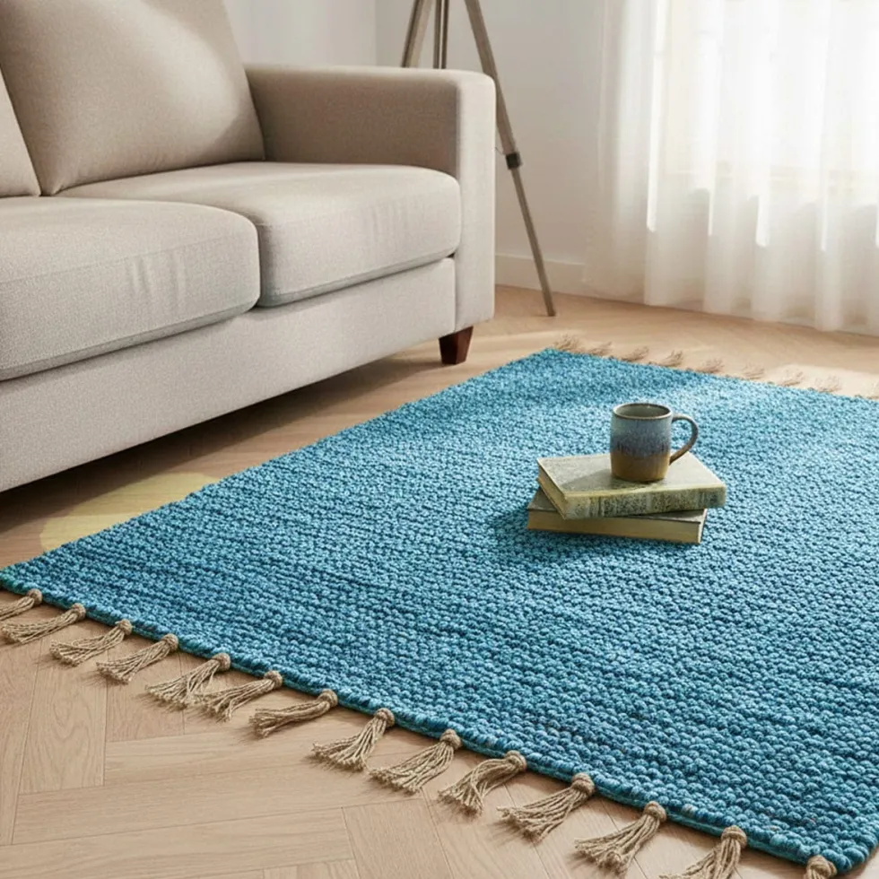 Tapis Artisanal - Turquoise