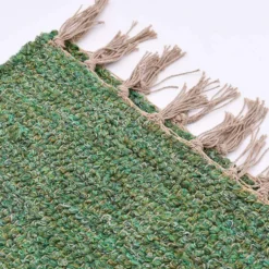 Tapis Artisanal - Vert moyen