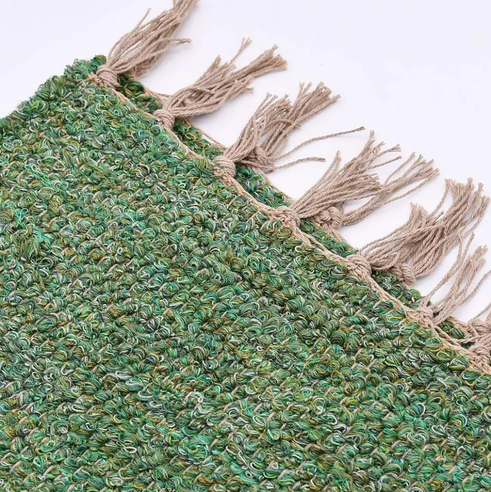 Tapis Artisanal - Vert moyen