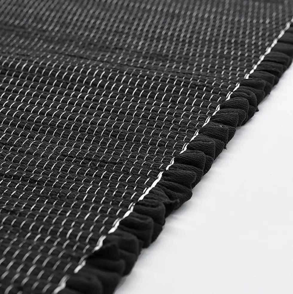Tapis artisanal 200x140 - Noir