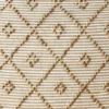 Tapis de salle de bain 100x50 - Beige & Blanc