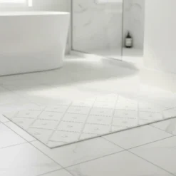 Tapis de salle de bain 60x40 - Blanc
