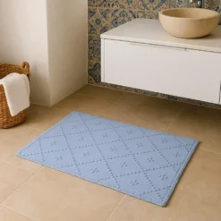 Tapis de salle de bain 60x40 - Bleu
