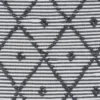Tapis de salle de bain 100x50 - Gris & Blanc