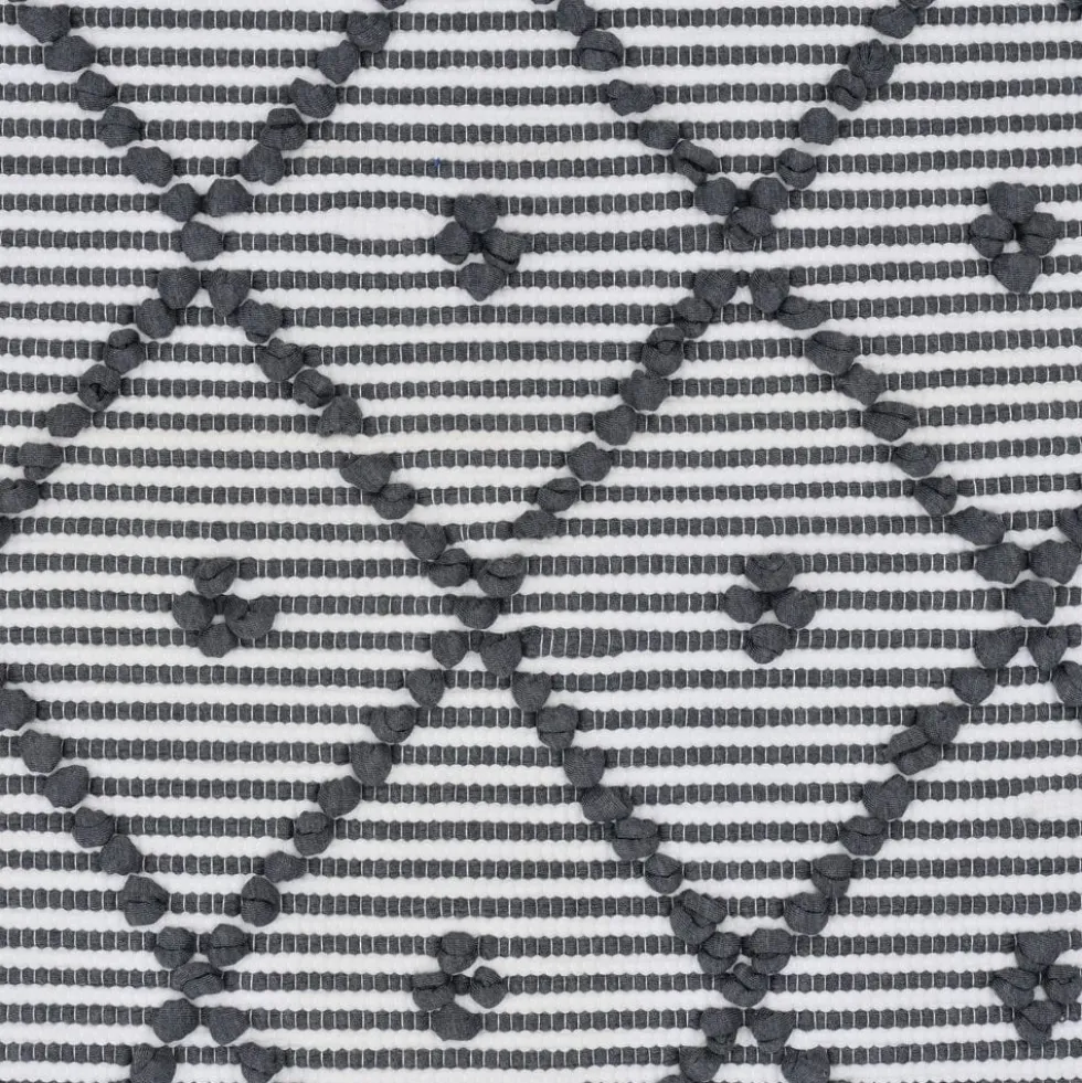 Tapis de salle de bain 100x50 - Gris & Blanc