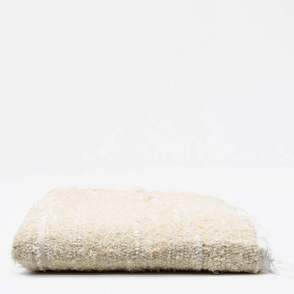 Tapis en coton Blanc écru