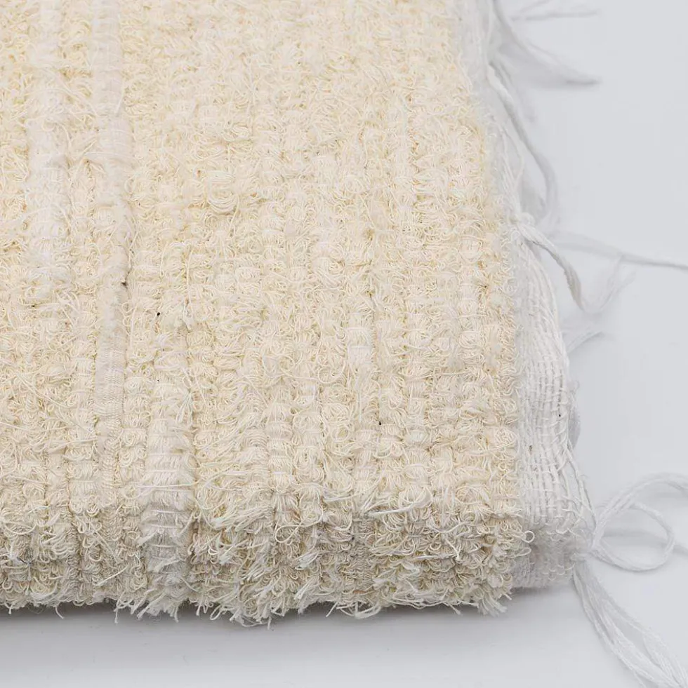 Tapis en coton Blanc écru