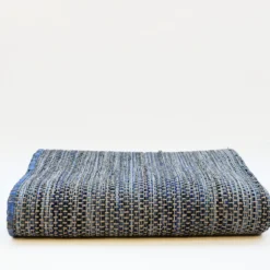 Tapis en fibres mélangées - Bleu