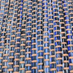 Tapis en fibres mélangées - Bleu