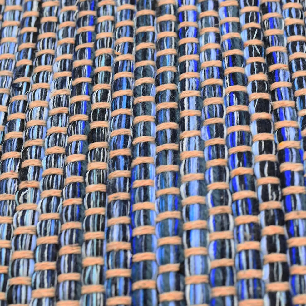 Tapis en fibres mélangées - Bleu