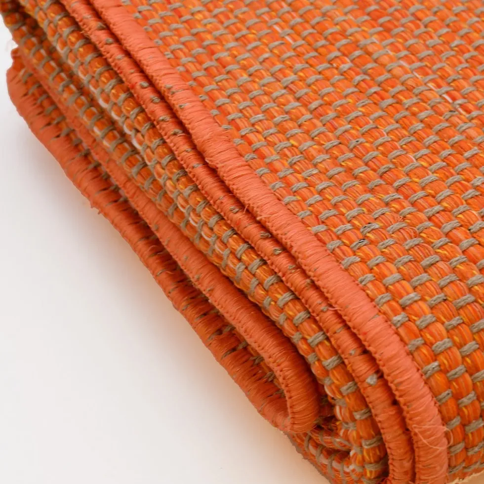 Tapis en fibres mélangées - Orange
