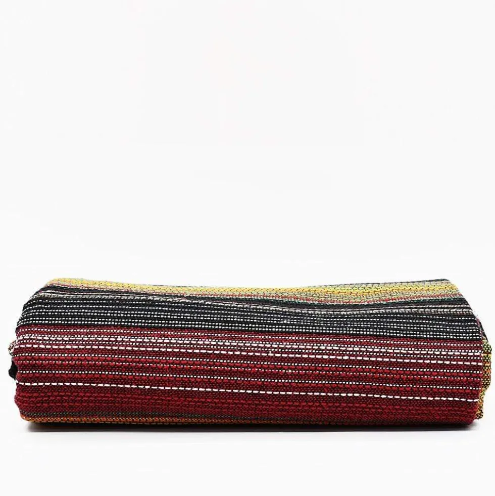 Tapis fin en coton 210x150 - Rouge