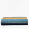 Tapis fin en coton 210x150 - Turquoise