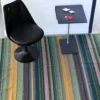Tapis fin en coton 210x150 - Vert