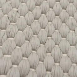 Tapis tressé en fibres recyclées - Beige