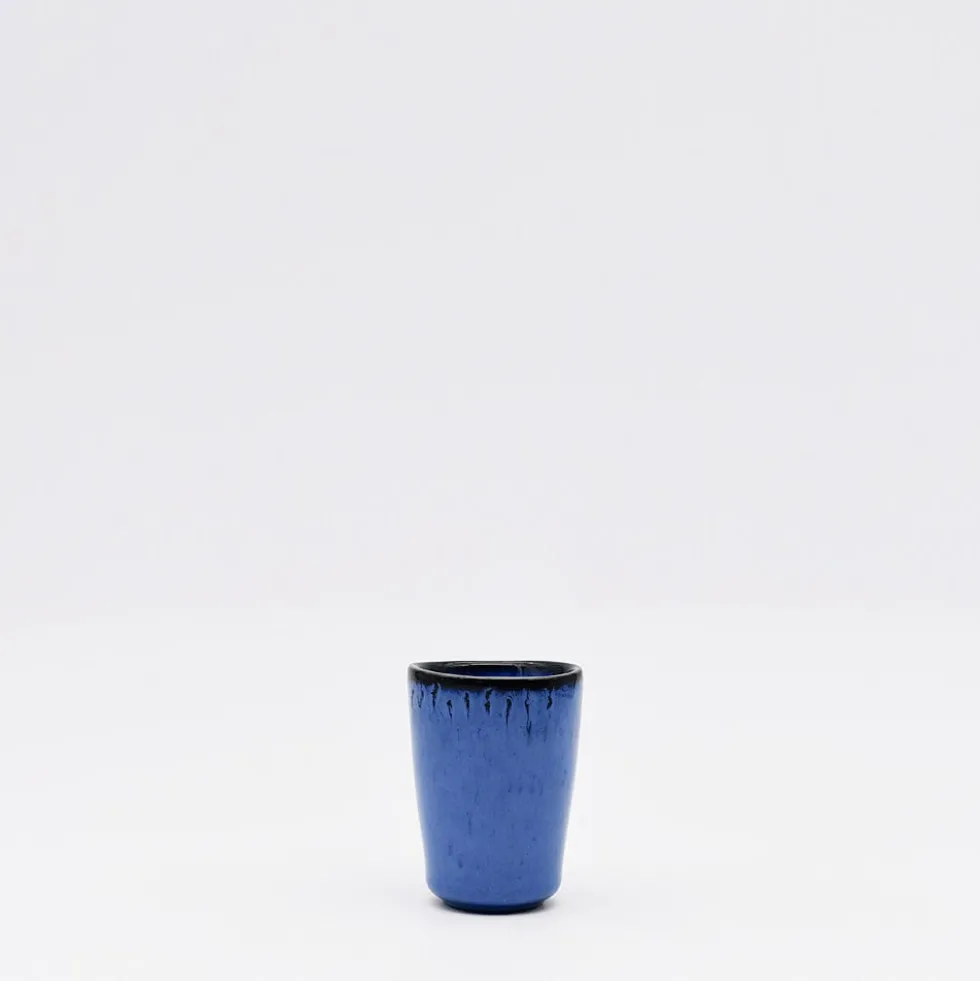 Tasse à espresso en grès "Amazonia" Bleue