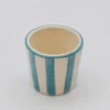 Tasse à espresso rayée "Costa Nova Mar" - Turquoise