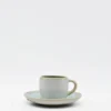 Tasse et sous tasse en grès "Eivissa" - Bleu