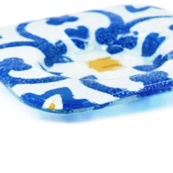 Tasse et sous tasse en verre fusionné 