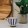 Tasse à pied "Costa Nova Mar" - Bleue