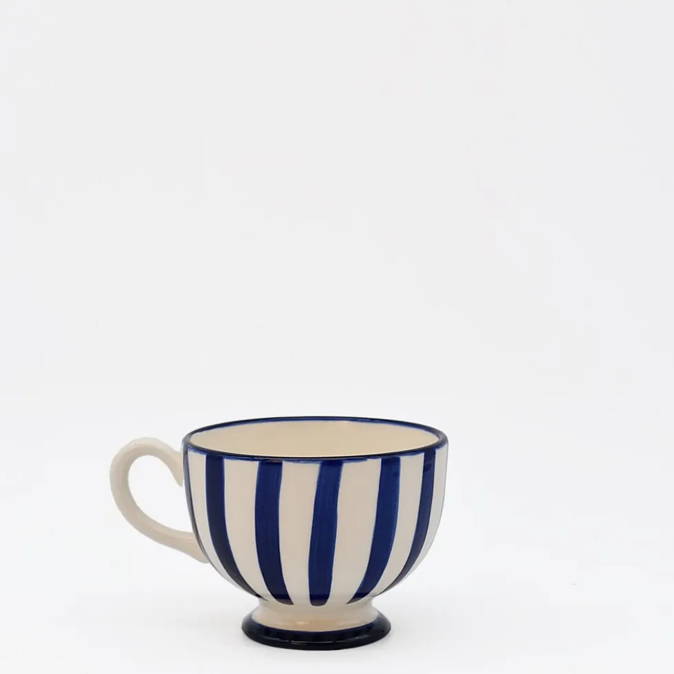 Tasse à pied "Costa Nova Mar" - Bleue