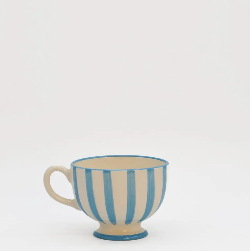 Tasse à pied "Costa Nova Mar" - Turquoise
