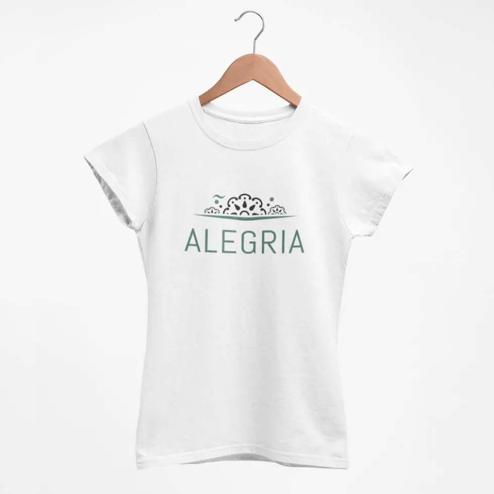 Tee-shirt femme "Alegria" - Blanc