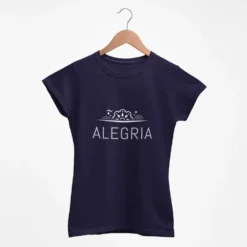 Tee-shirt femme "Alegria" - Bleu marine