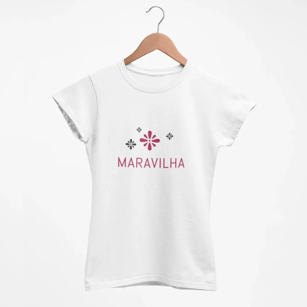 Tee-shirt femme "Maravilha" - Blanc