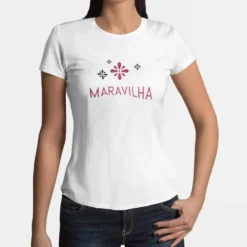 Tee-shirt femme "Maravilha" - Blanc