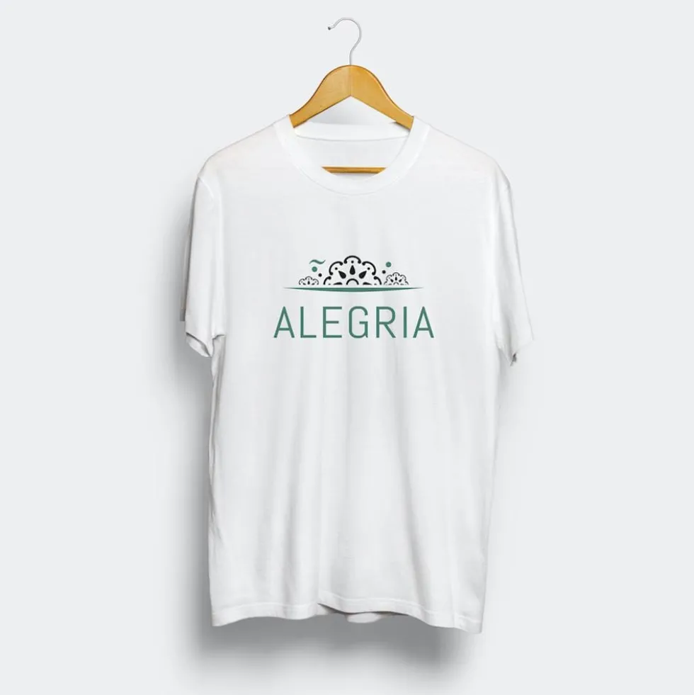 Tee-shirt unisexe "Alegria" - Blanc