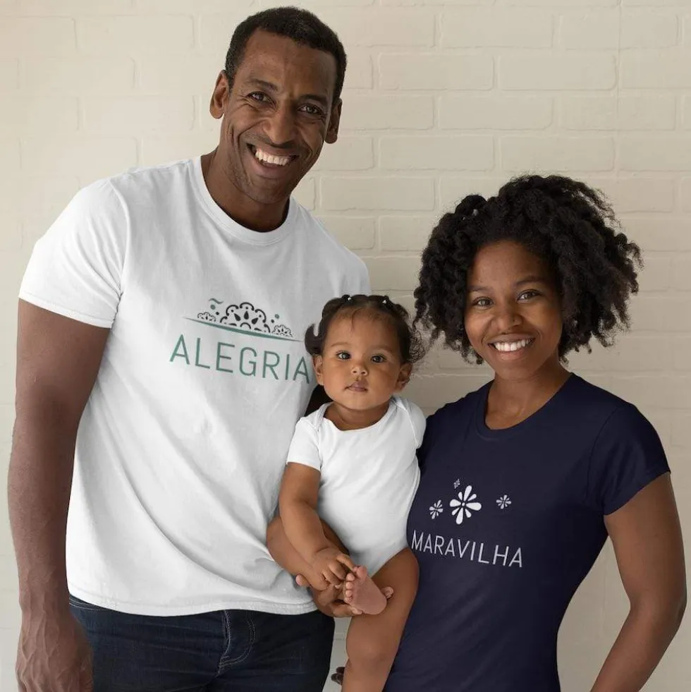 Tee-shirt unisexe "Alegria" - Blanc