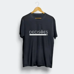 Tee-shirt unisexe "Decisões" - Bleu