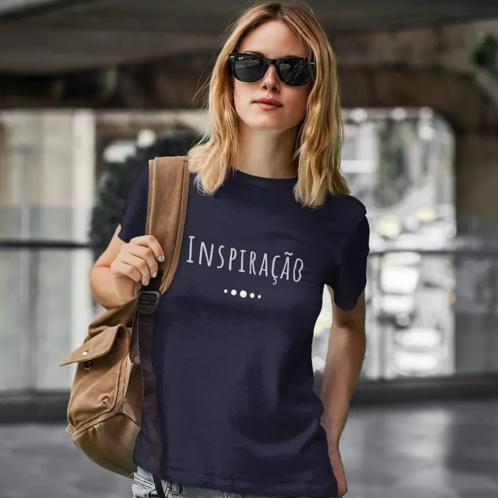 Tee-shirt unisexe "Inspiração" - Bleu