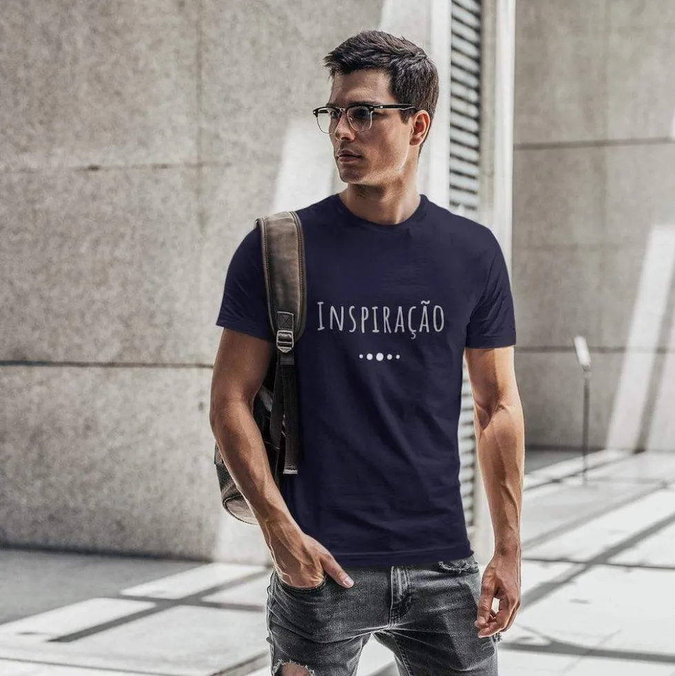 Tee-shirt unisexe "Inspiração" - Bleu