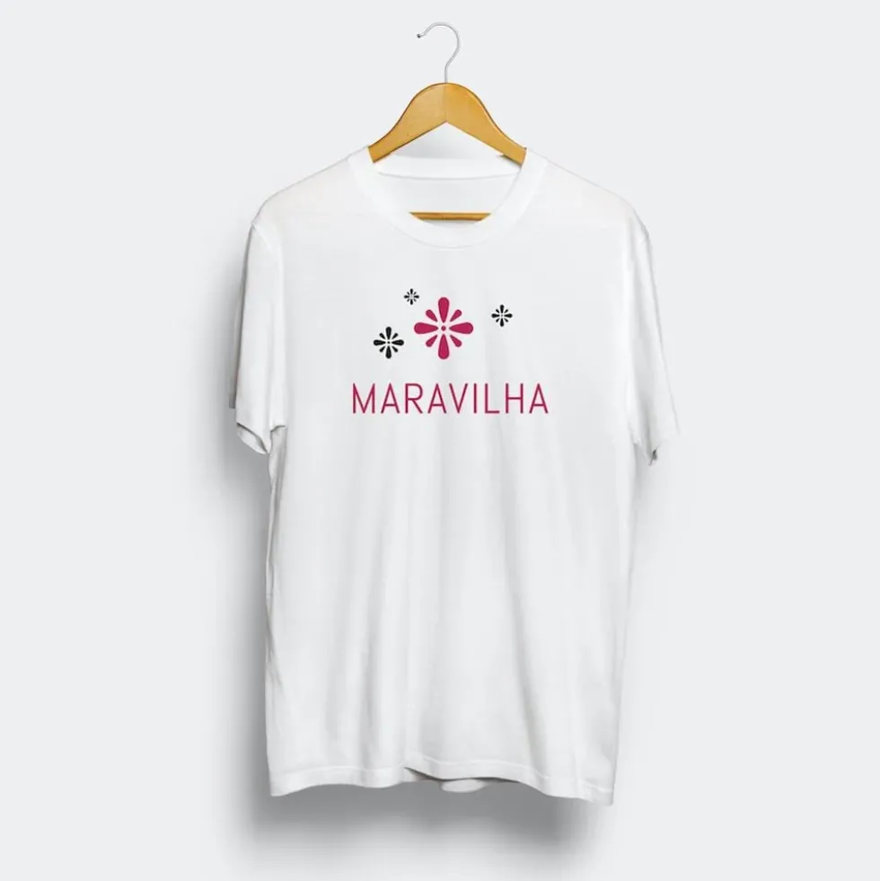 Tee-shirt unisexe "Maravilha" - Blanc