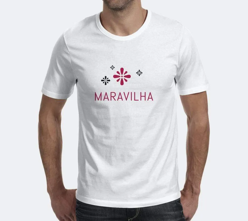 Tee-shirt unisexe "Maravilha" - Blanc