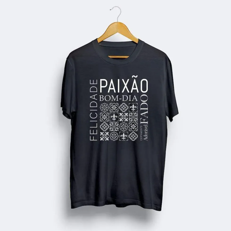 Tee-shirt unisexe "Paixão" - Bleu