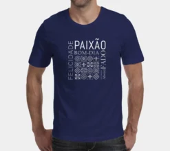 Tee-shirt unisexe "Paixão" - Bleu